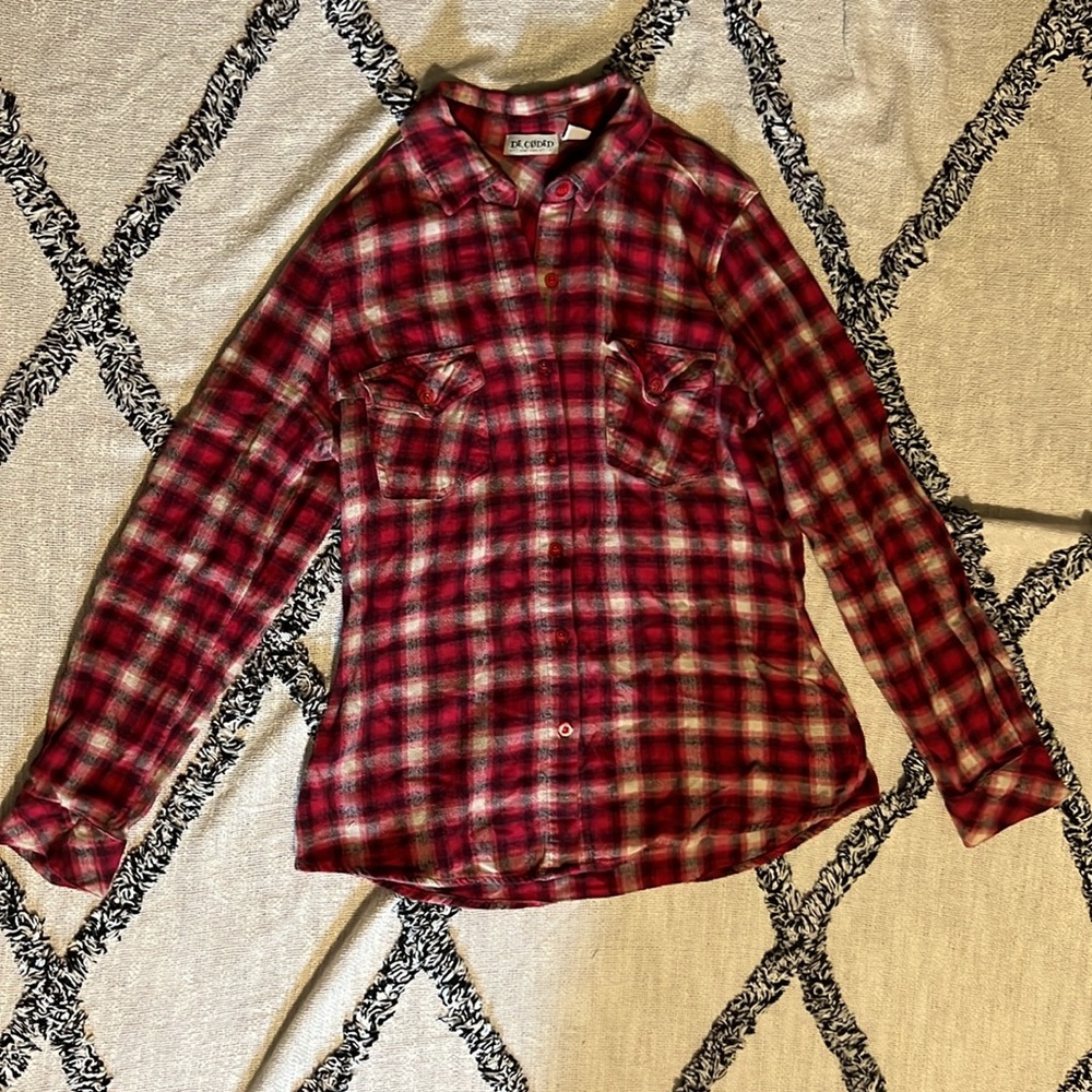 Decoded size M bling button up - Picture 3 of 6